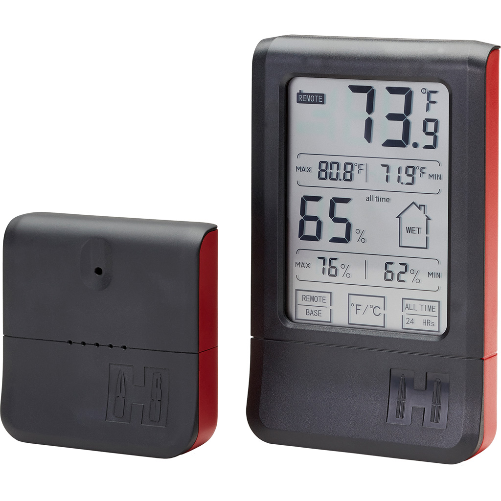 Hornady 95907 Wireless Hygrometer Touchscreen Black
