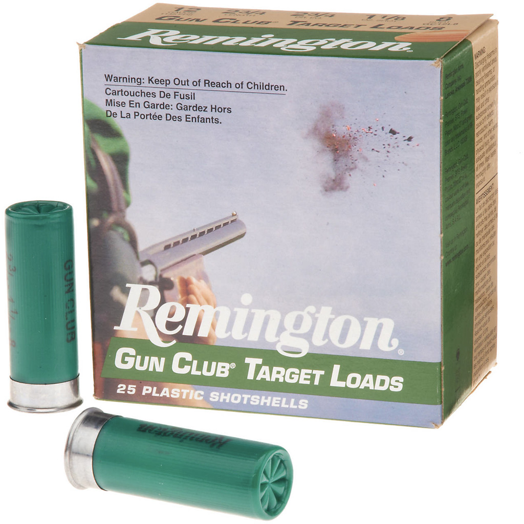 Remington Ammunition R20029 Gun Club Cure 12Gauge 2.75" 1 1/8oz 8Shot 25 Per Box/10 Case