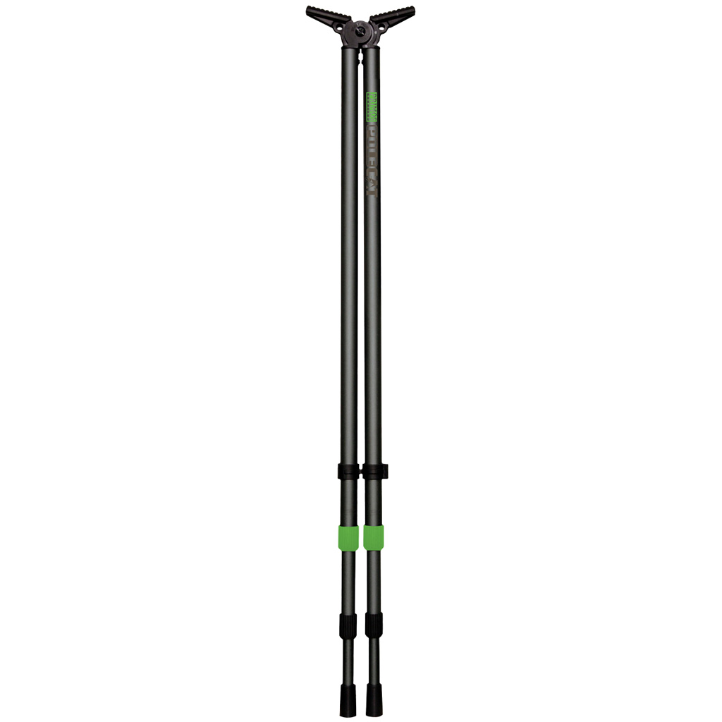 Primos 65483 Pole Cat Shooting Stick, Tall, Black Aluminum, 25-62"