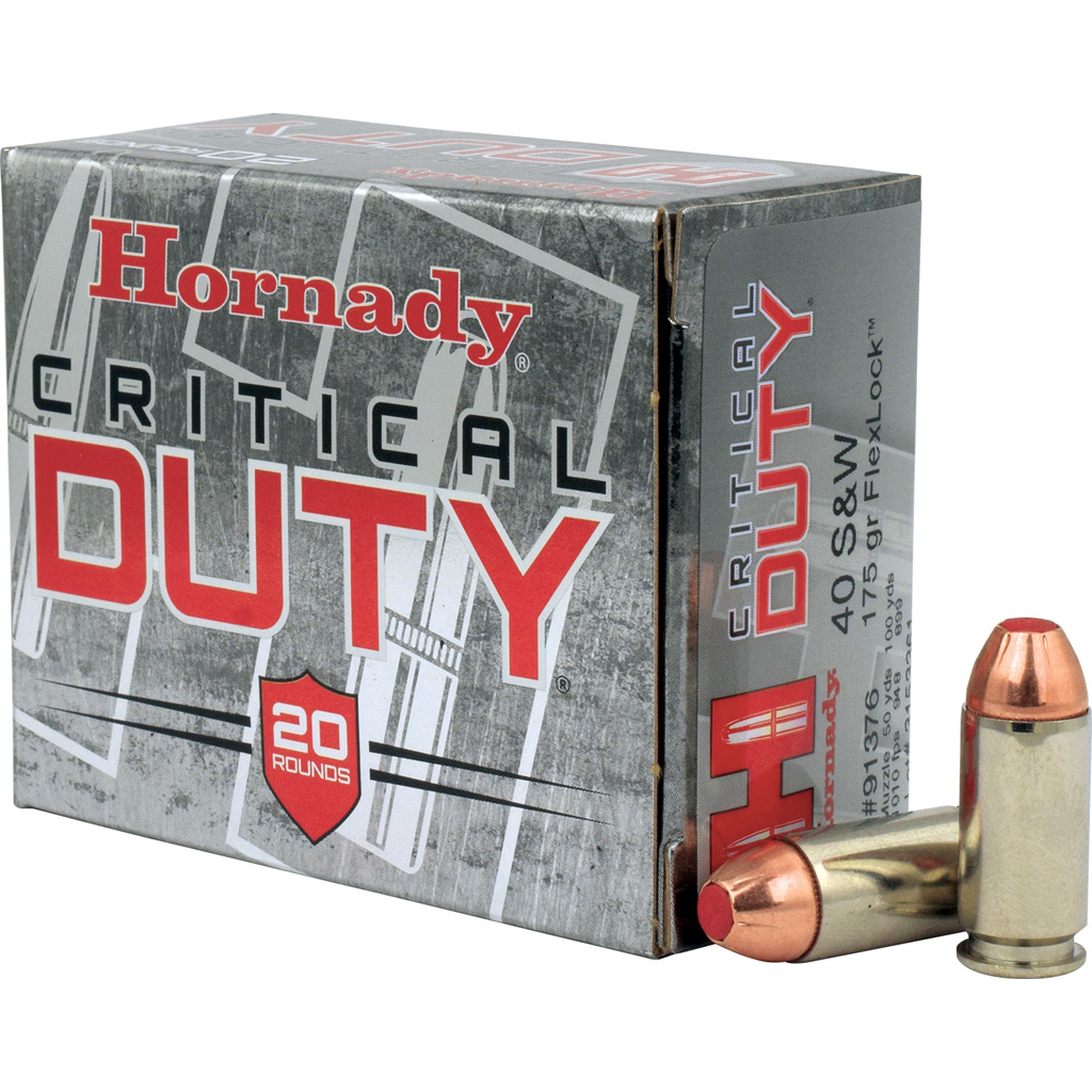 Hornady HRN 40SW 175GR CDUTY FLX 20RD 40 S&W - Purple Mounta view 5