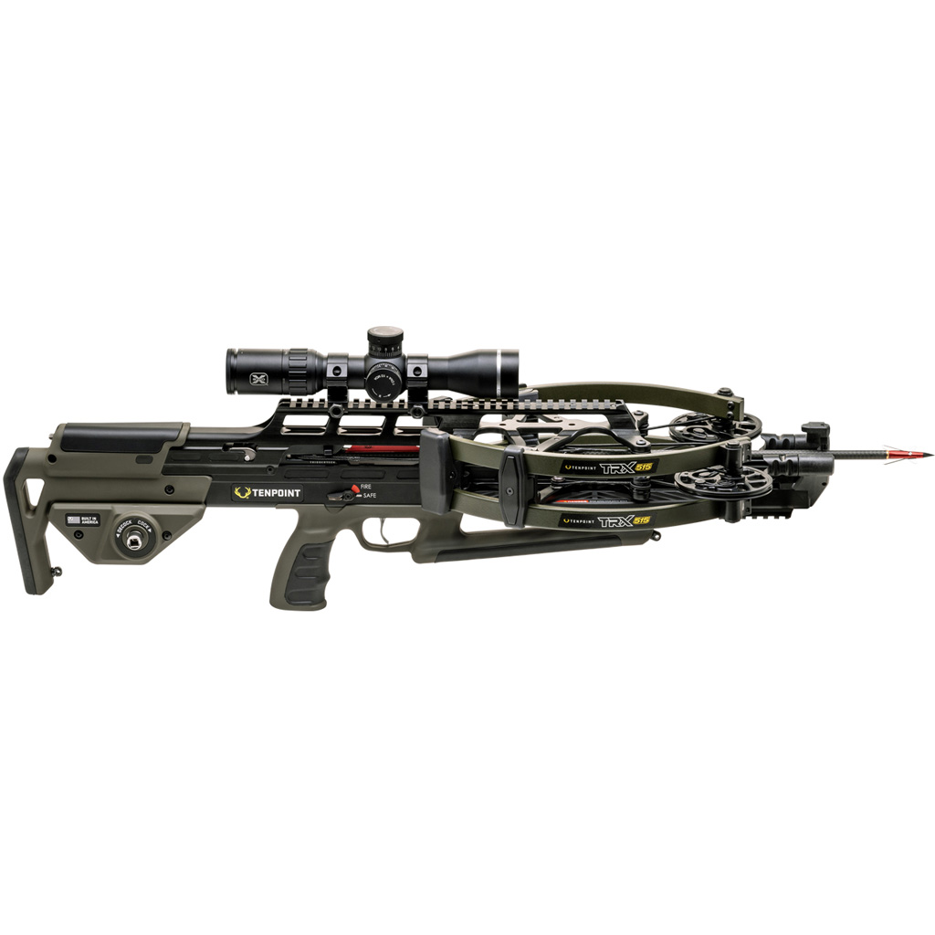 Tenpoint TRX 26 Compact Reverse-Draw Crossbow ACUslide MAXX RangeMaster 100 Scope Black