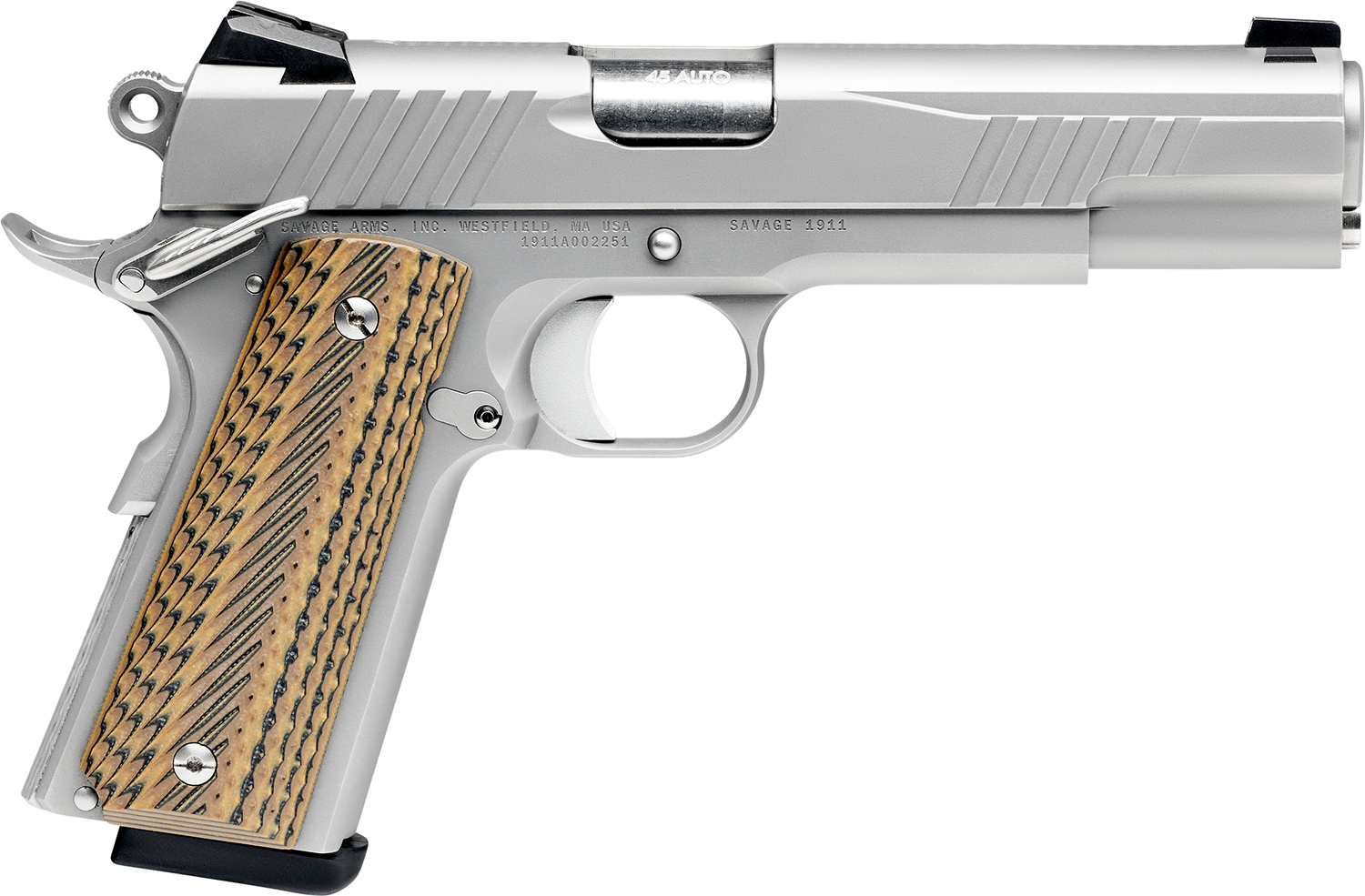 Savage 1911 Gov't Style Handgun 9mm Luger 10rd Magazines (2) 5" Barrel Stainless Steel