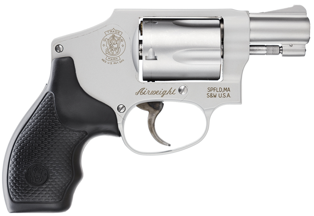 Smith & Wesson M642 Handgun .38 Special 5rd Capacity 2" Barrel Silver with Black Grip No Lock view 3