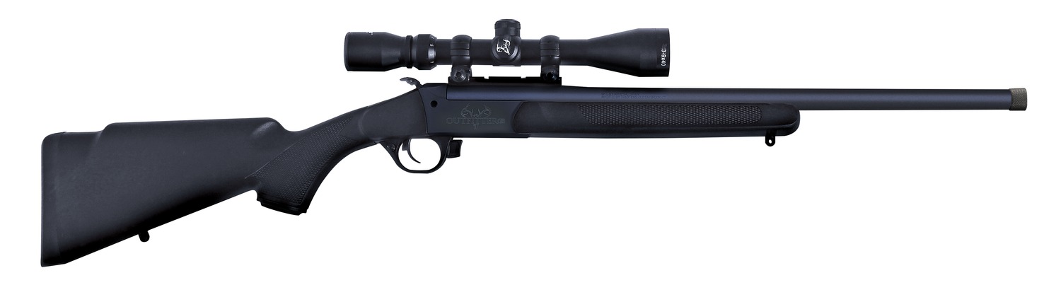 Traditions Outfitter G3 Rifle 350 Legend Single Shot 22" Barrel Synthetic Black Stock Elite XT Trigger 9x40 Duplex Scope