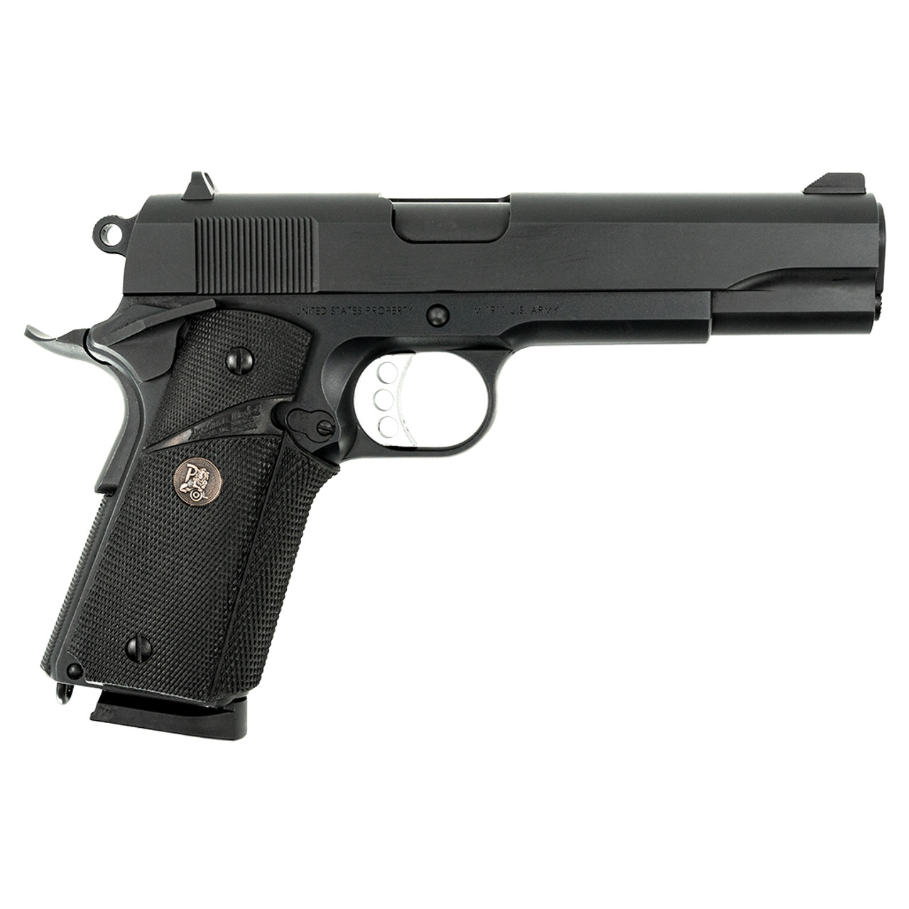 SDS MAC 1911 Meusoc Handgun .45 Auto 8rd Magazines(2) 5" Target Crown Barrel Pachmayr Grips view 5