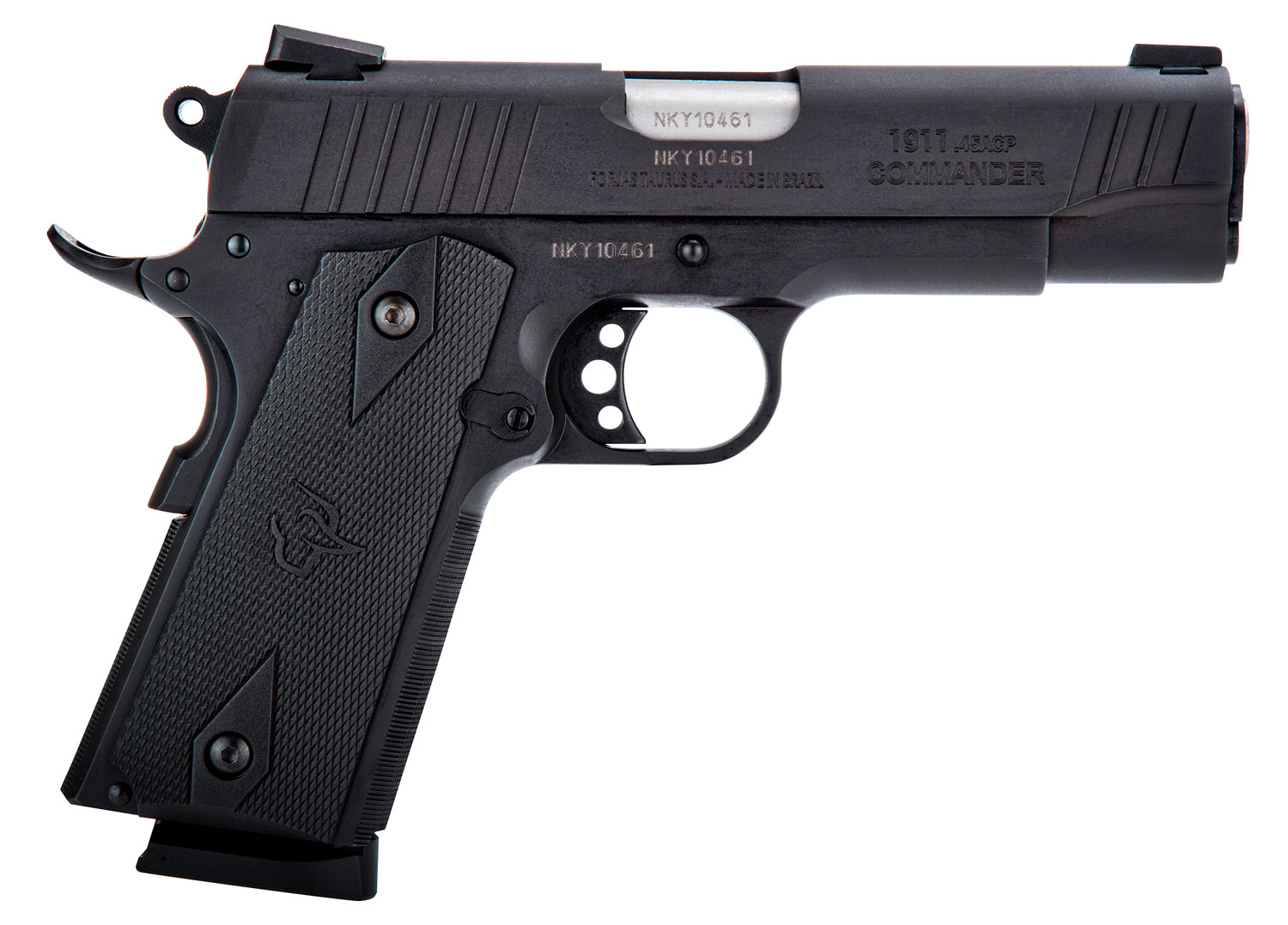1911 COMMANDER 45ACP BK 4.25"#