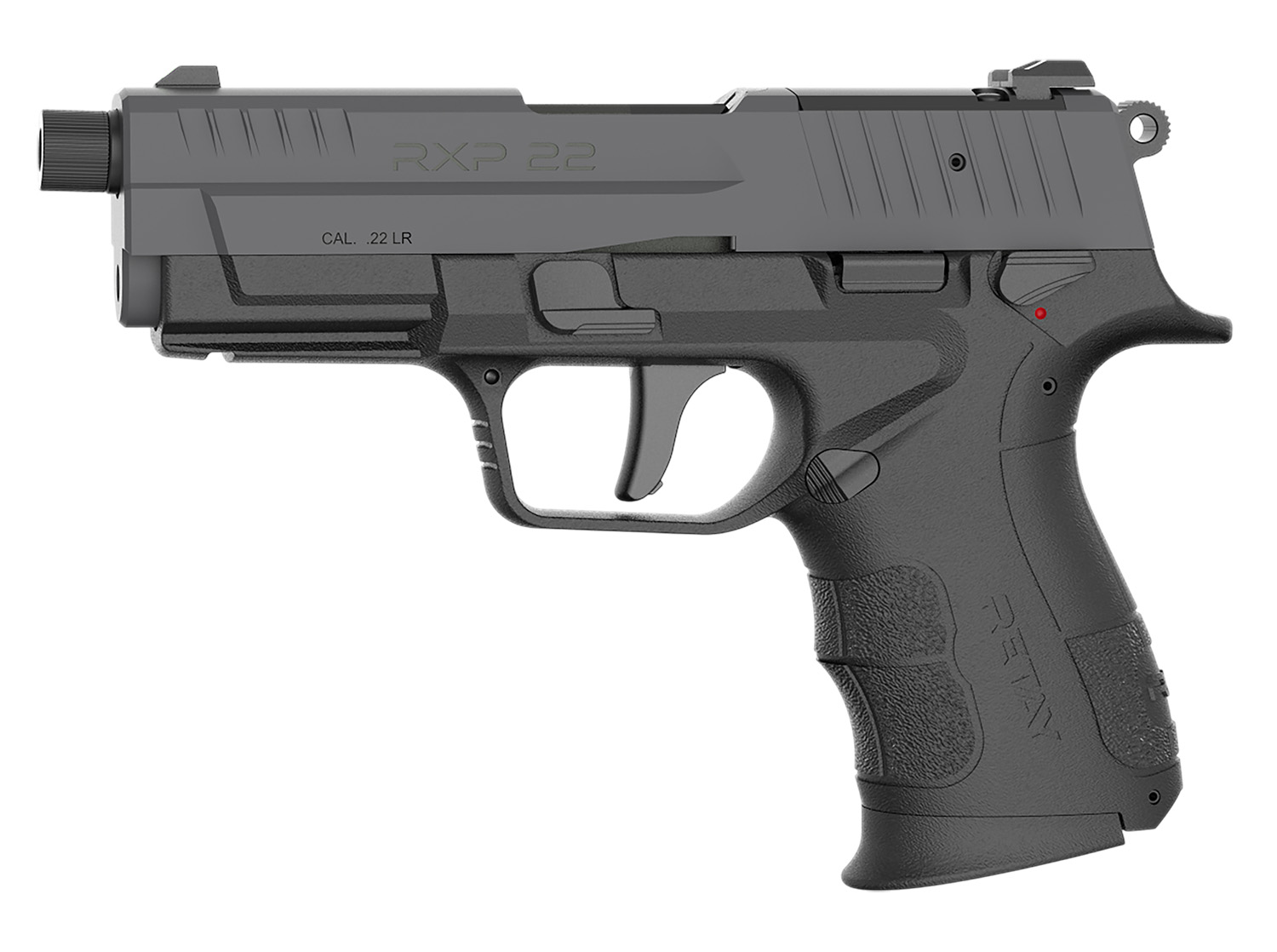 Retay USA RXP22BSG13TH RXP 22 LR 13+1 4" Threaded Barrel, Gray Cerakote Optic Ready/Serrated Slide, Black Cerakote Polymer Frame w/Accessory Rail, RMSc/RMR Footprint