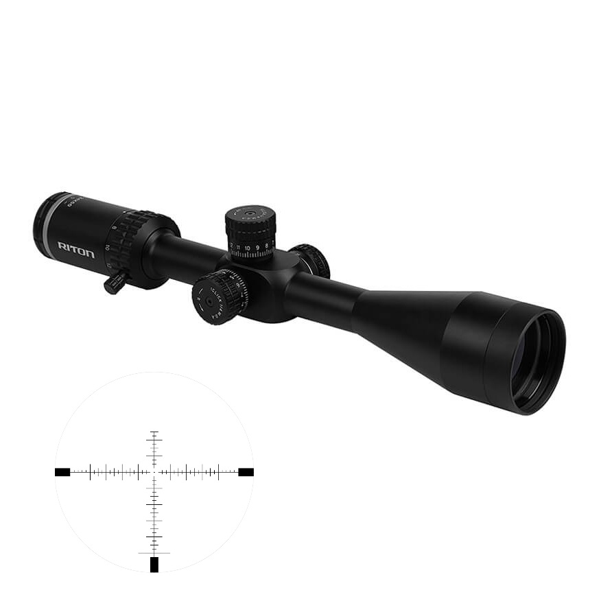 Riton X1 Conquer Rifle Scope 6-24x50 1" SFP R3 Non-Illum - Black