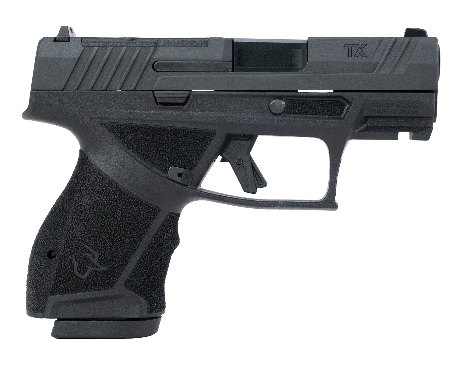 Taurus TX9 Subcompact Handgun 9mm Luger 10rd Magazines(2) 3.4" Barrel Black Slide/Grip