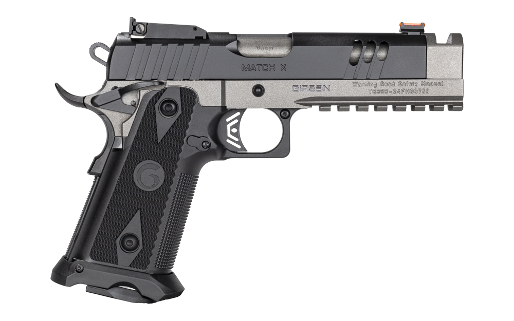 Girsan Witness2311 Match X Handgun 9mm Luger 17rd (1) & 20rd (1) Magazines 5" Barrel Two Tone Tungsten/Black