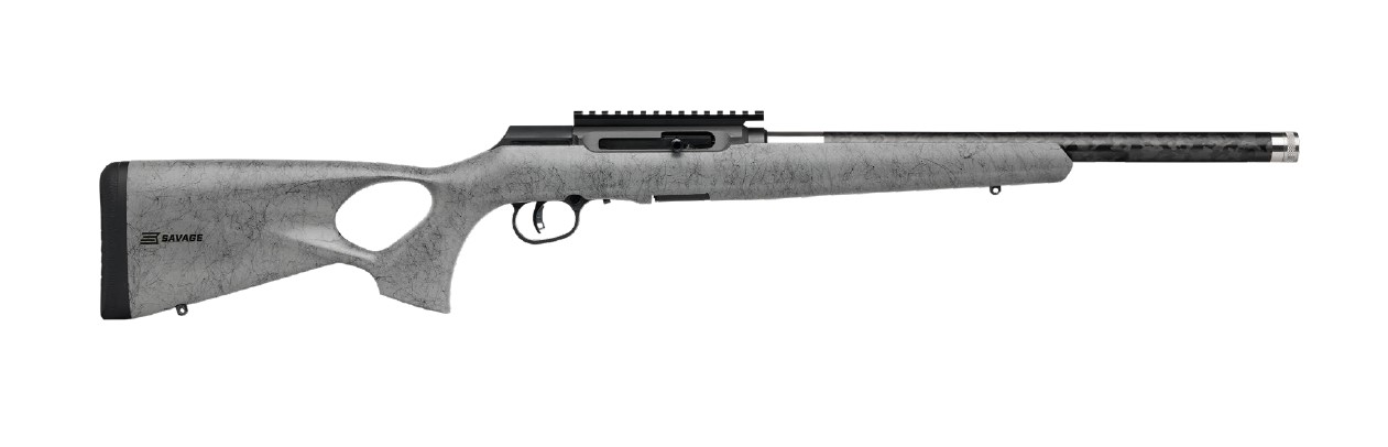 Savage Arms A22 Timberlite Thumbhole 22 LR - Purple Mountain view 5