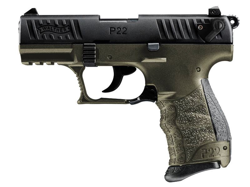 Walther P22Q .22LR 10rd Magazine 3.4" Barrel Military - 2 MAGS incl/
