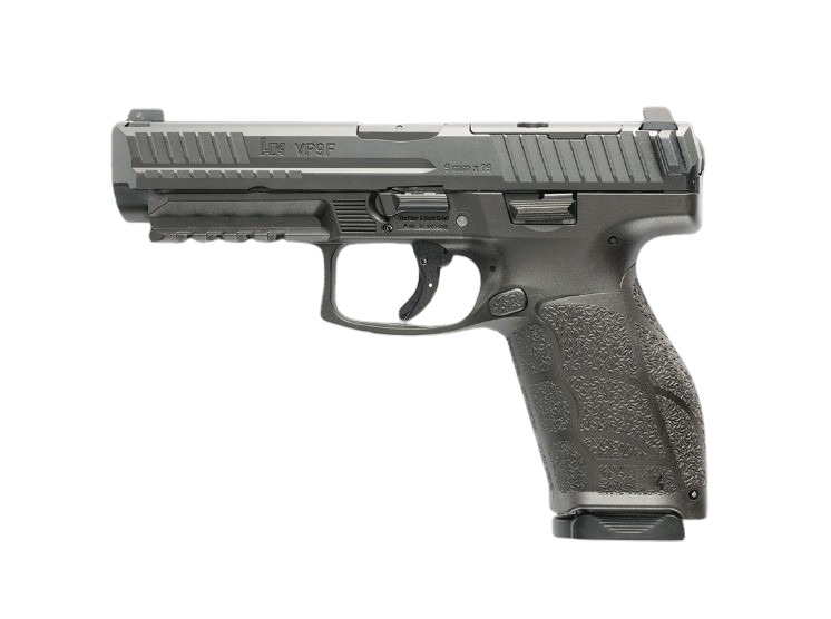 H&K VP9A1 F-B Handgun 9mm Luger 17rd (1) & 20rd (1) Magazines 4.53" Barrel Black Optic Ready