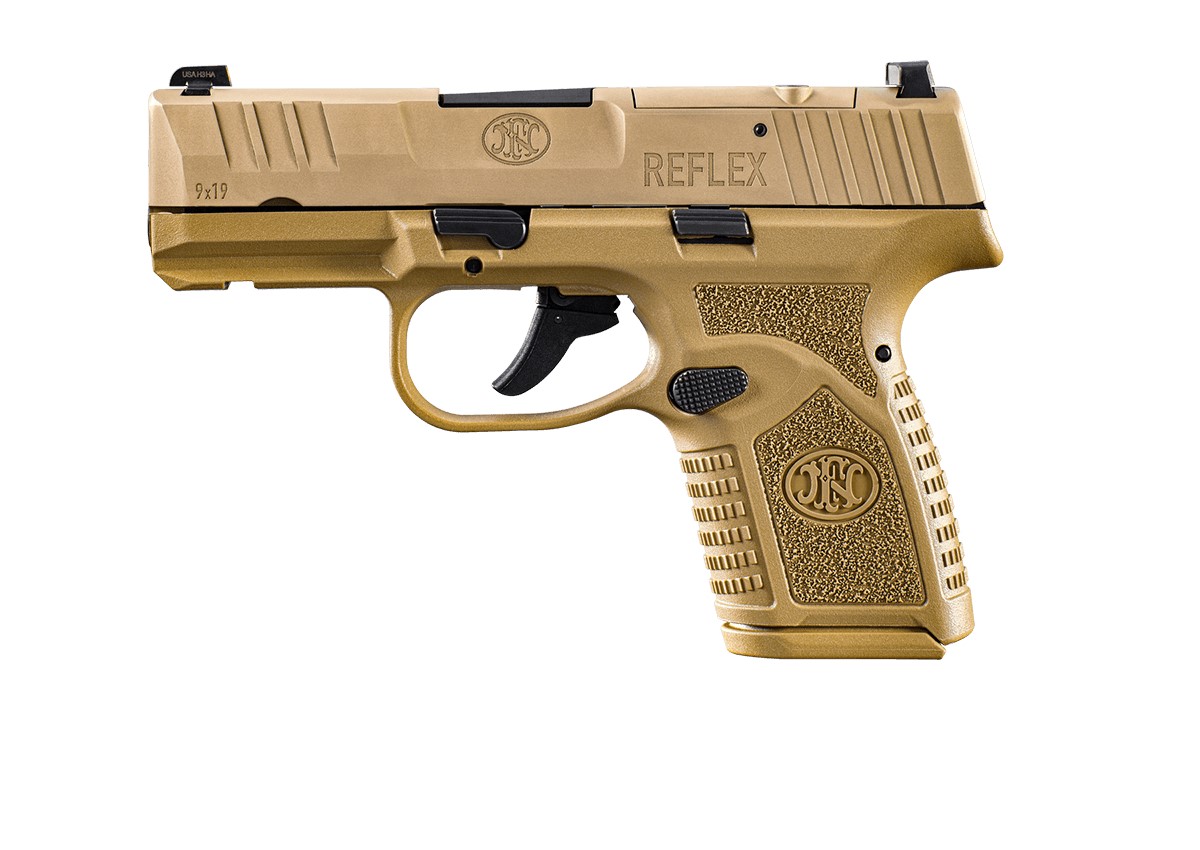FN Reflex MRD Handgun 9mm Luger 10rd Magazines (2) 3.3" Barrel FDE NMS view 3