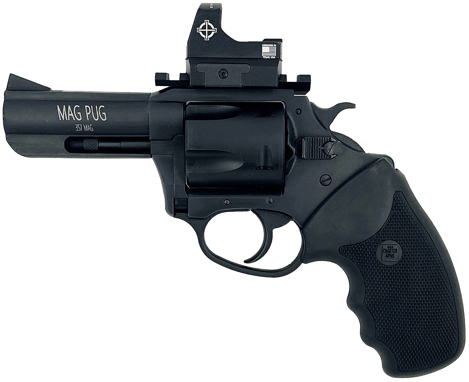 MAG PUG 357M BLK 5RD 3" REDDOT