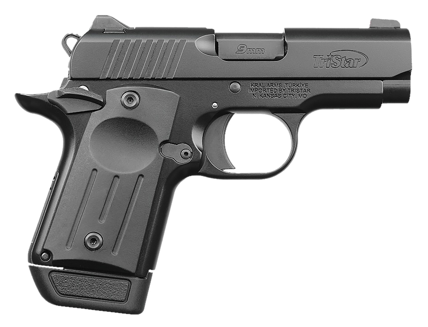 TriStar Protege X-Sub Compact Handgun 9mm Luger 7rd Magazine(1) 3.2" Barrel Black