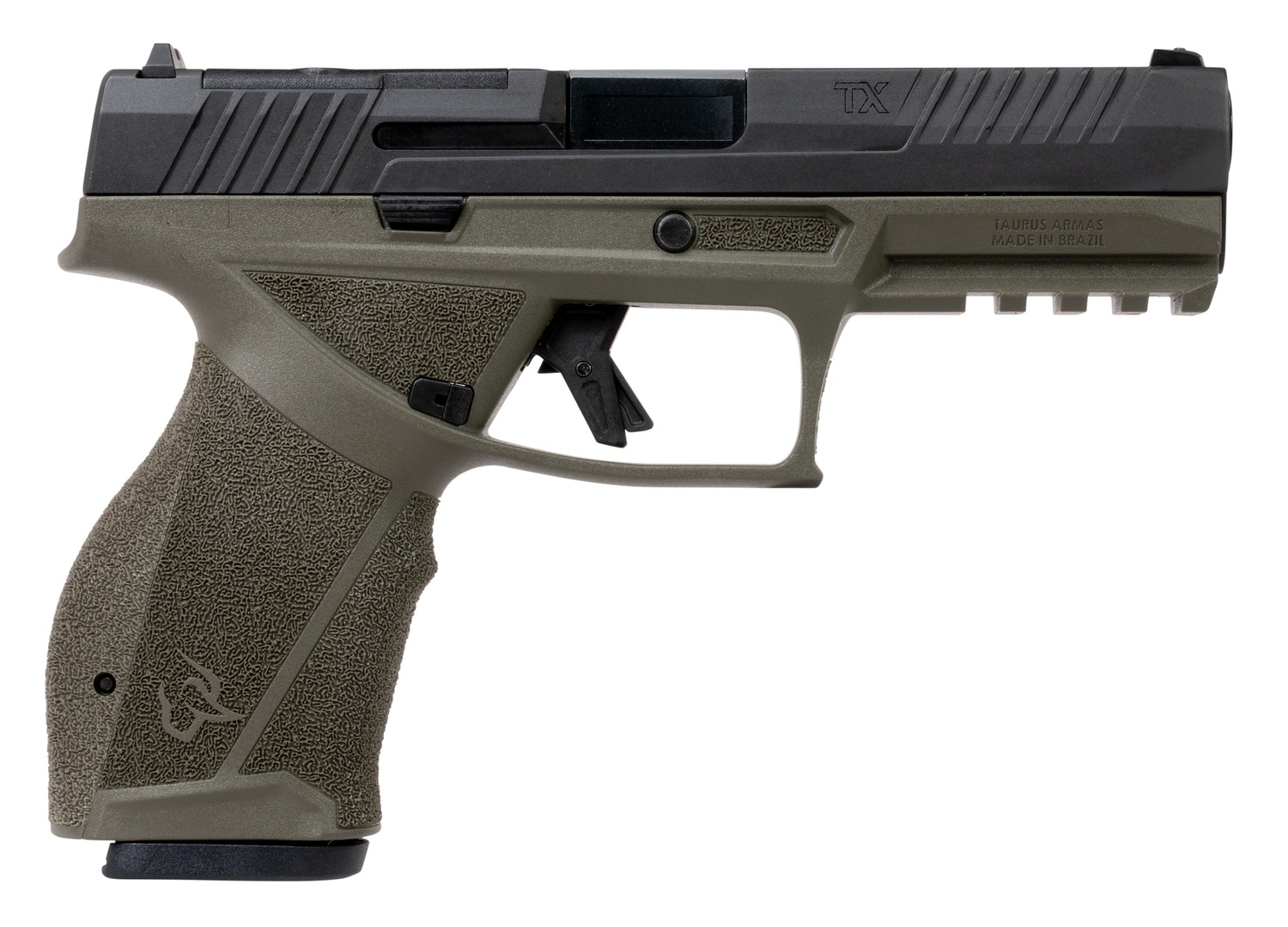 Taurus TX9 Full Size Handgun 9mm Luger 17rd Magazines(2) 4.5" Barrel Matte/Slide OD Green/Frame