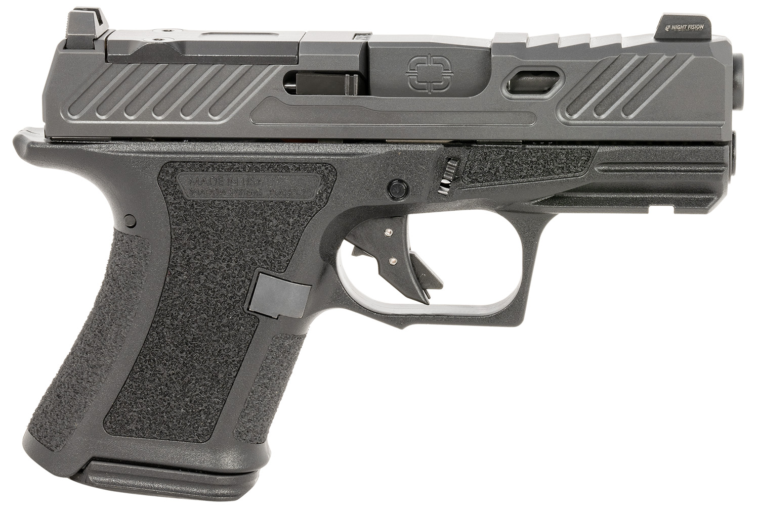 Shadow Systems CR920 Elite Handgun 9mm Luger 13rd Magazine 3.41" Barrel Black Frame Green Tritium Front Sight