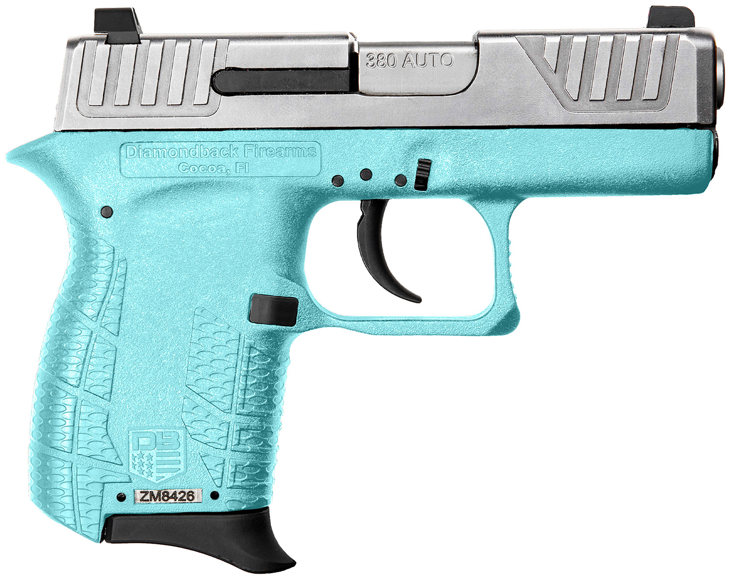 Diamondback DB380 Gen IV Handgun .380 ACP 6rd Magazine 2.8" Barrel Mint Polymer Grip Nickel Boron Slide