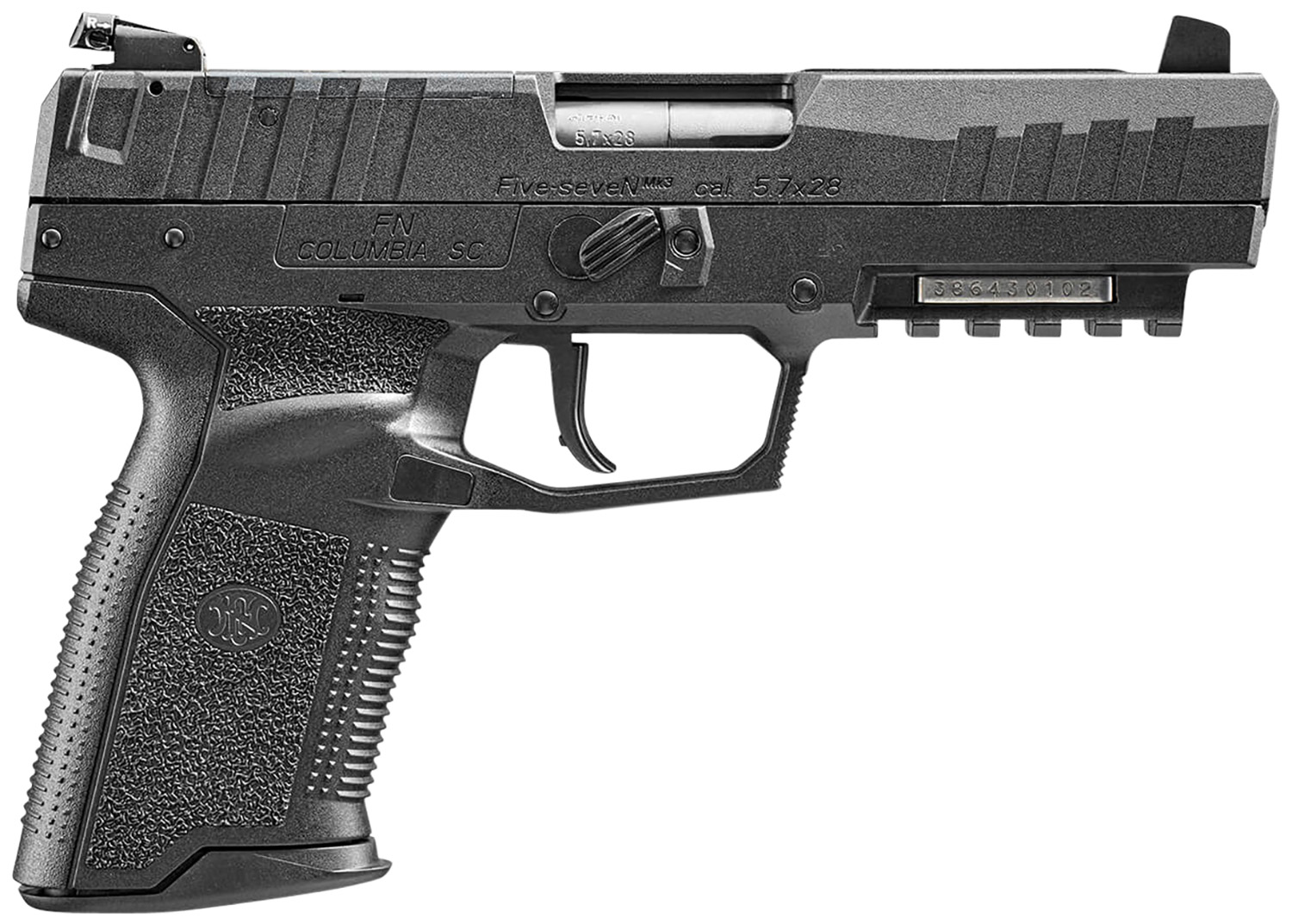 FN Five-SeveN MRD Handgun 5.7x28mm 10rd Magazines (2) 4.8" Barrel Black Adj Sights view 4