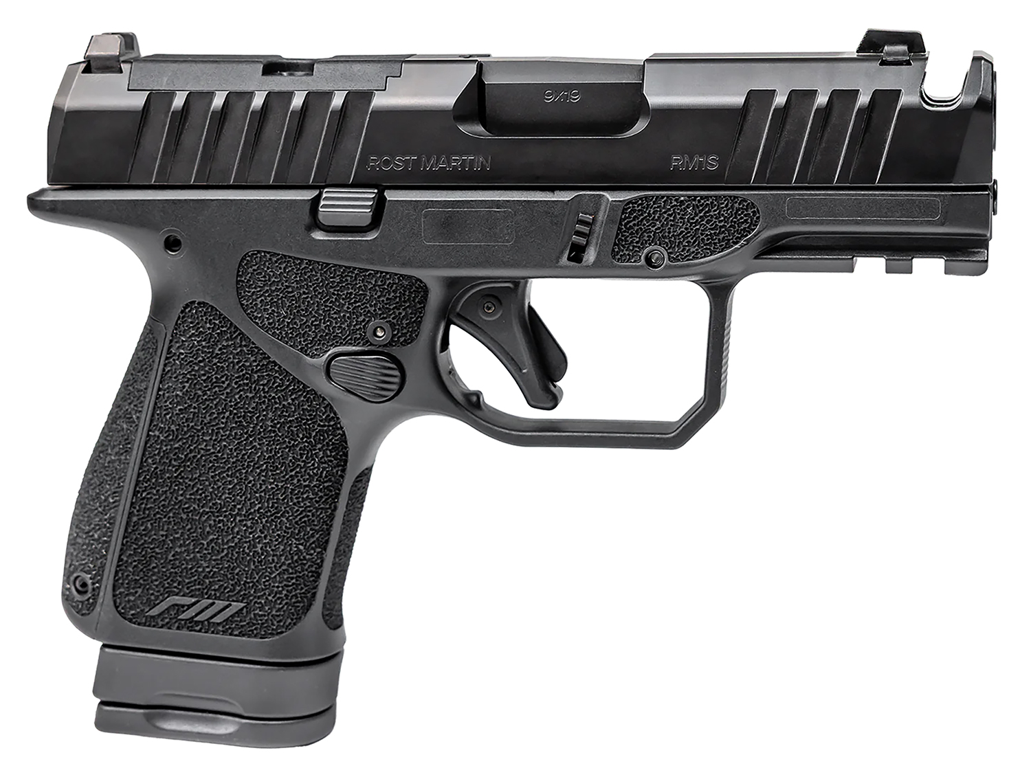 Rost Martin RM1S Comp Handgun 9mm Luger 10rd Magazines(2) 3.6" Barrel Black Optic Ready CA Compliant