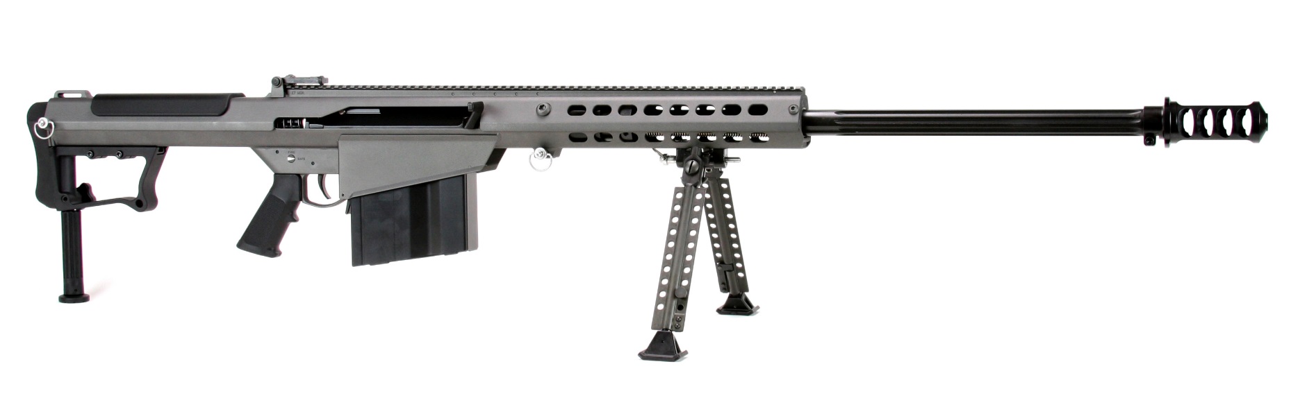 Barrett M107A1 Rife 50 BMG 10rd(1) Magazine 29" Fluted Barrel Tungsten Grey Cerakote