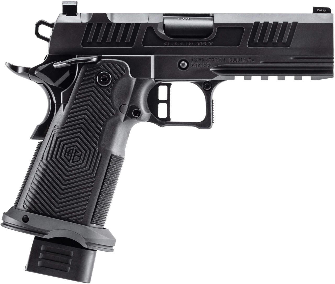 Alpha Foxtrot AF1911 Romulus 9mm Luger - Purple Mountain Arm view 4