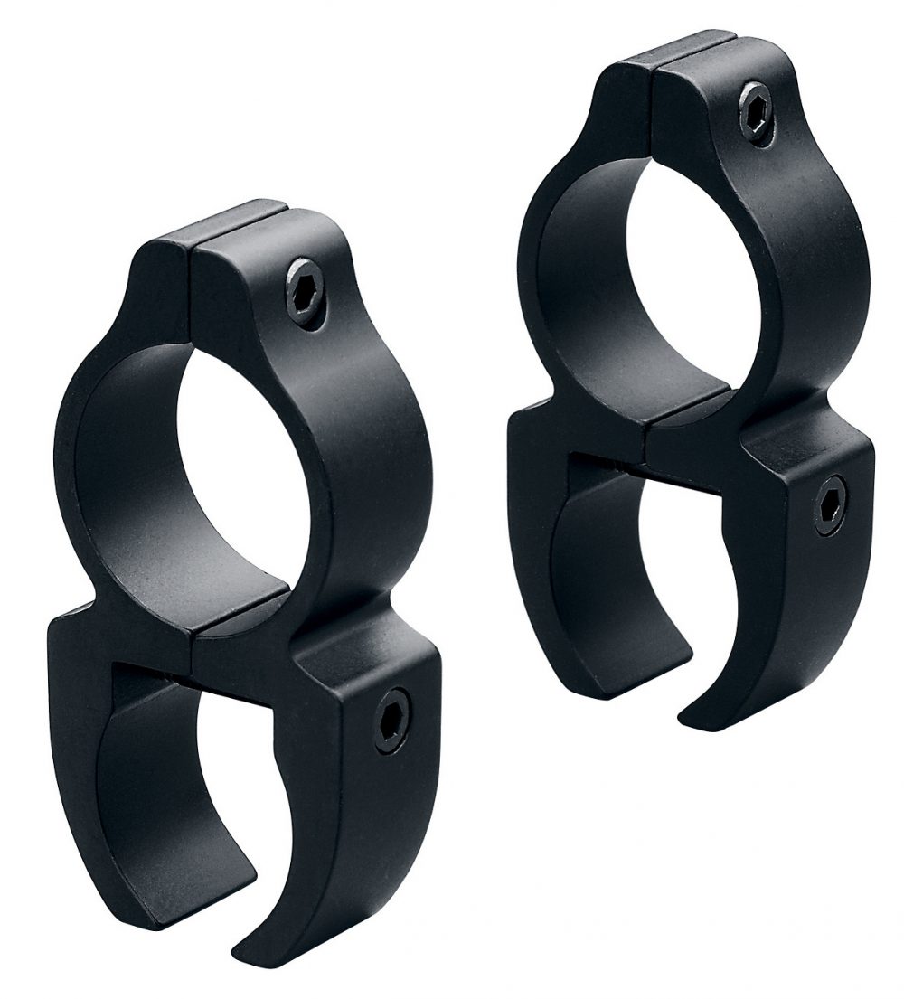 Leupold 2-Piece Rifleman Detachable See-Thru Rings. 22 Rimfire 3/8" Grooves Matte view 2