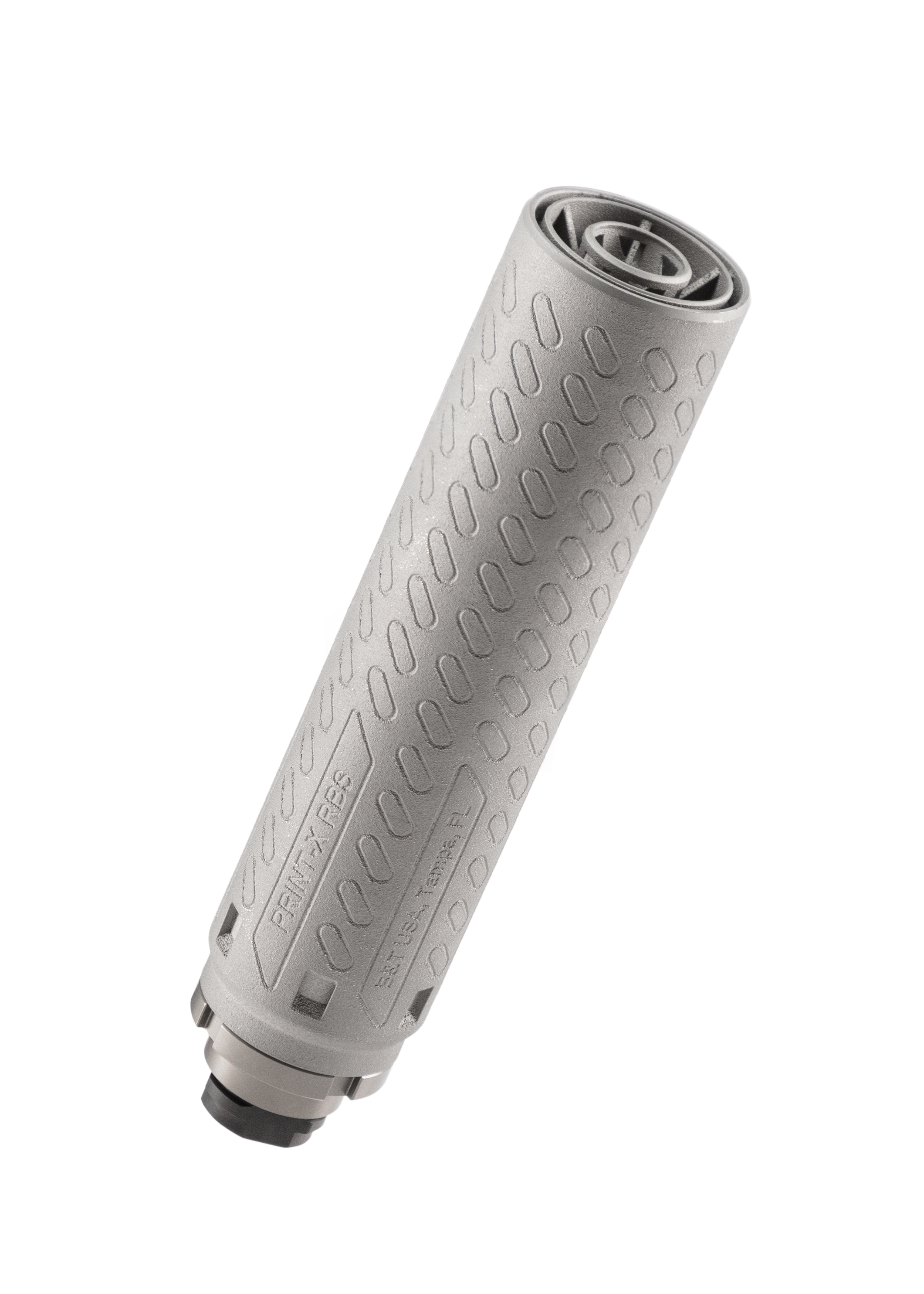 B&T X-762 RBS Full Size Suppressor 7.62/.308 Win 718 Inconel Rotex-SF Adapter Grey view 2