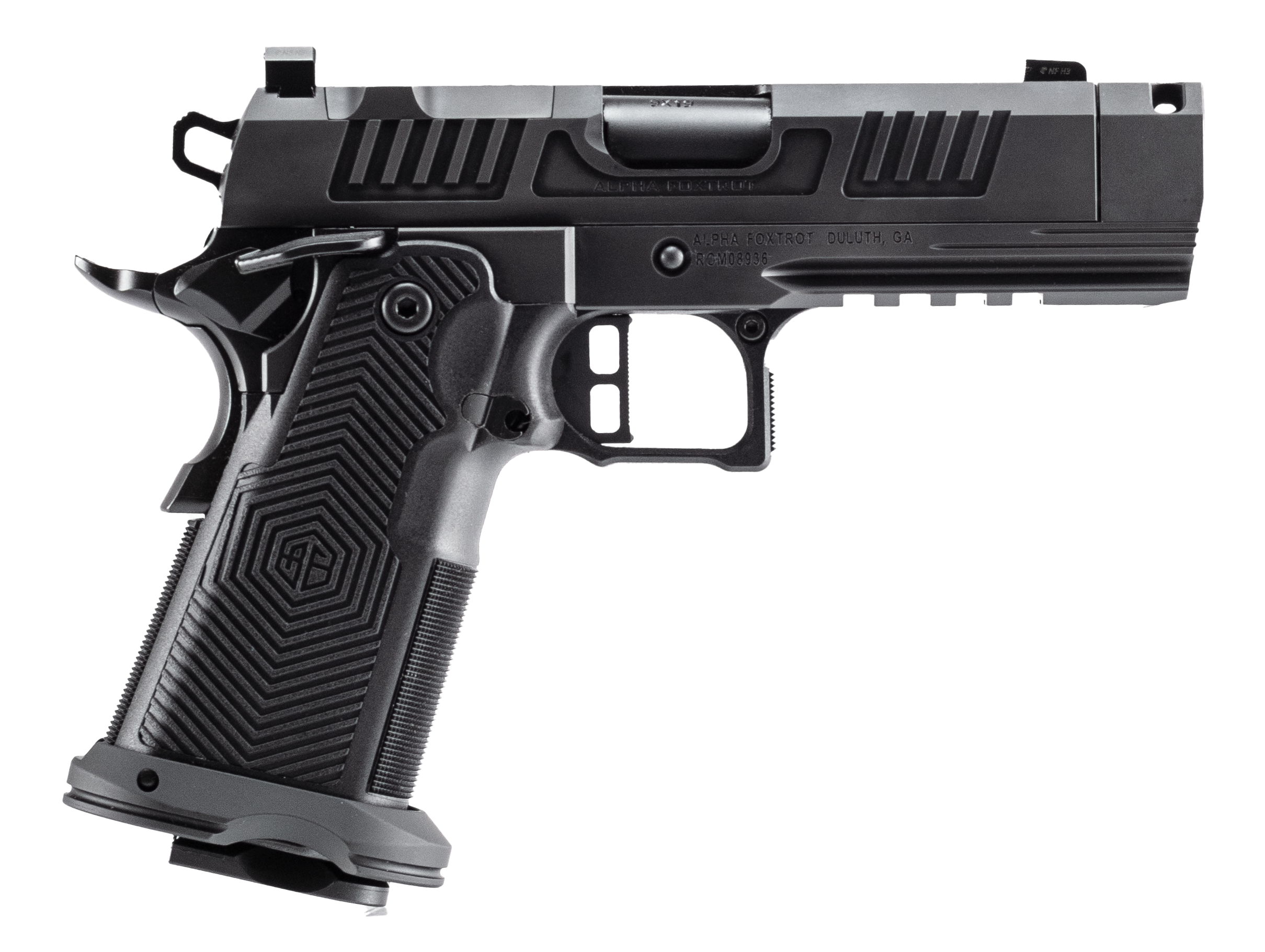 Alpha Foxtrot AF1911 Romulus 9mm Luger - Purple Mountain Arm view 2
