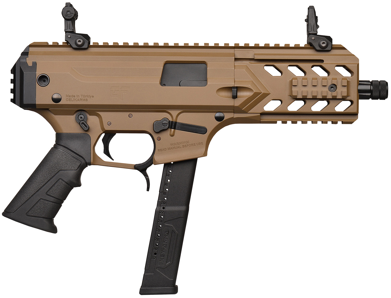 BLADE PISTOL 9X19MM 6" FDE