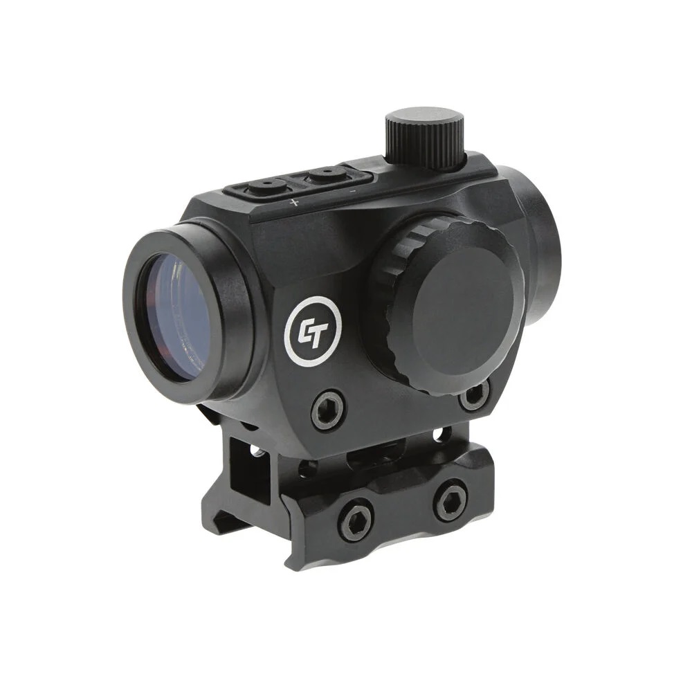 Crimson Trace 0102030 CTS-25 Matte Black 1x20mm 4 MOA Red Dot Reticle, Picatinny Rail Mount