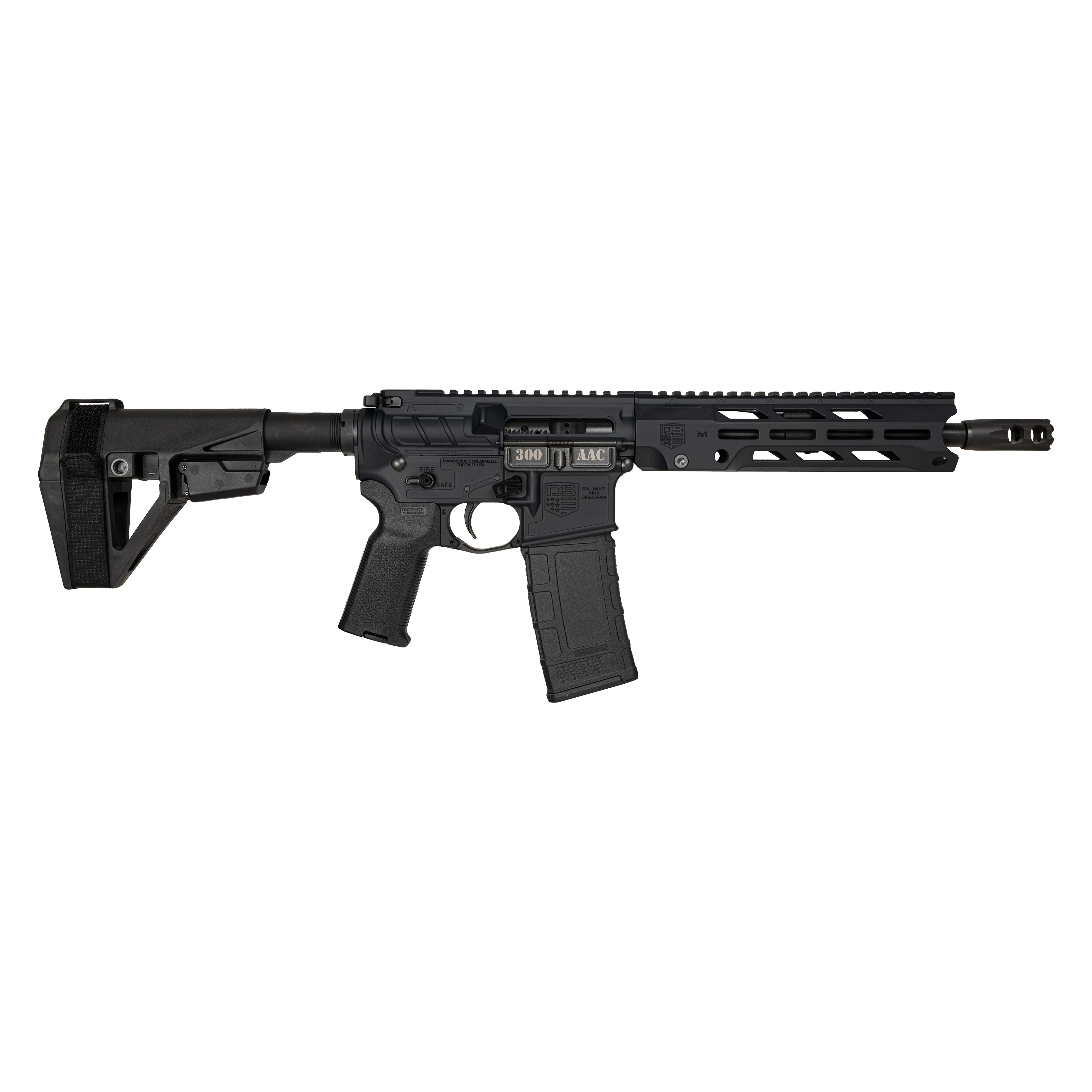 Diamondback Firearms Obsidian DB15 Pistol 300 AAC Blackout - view 2