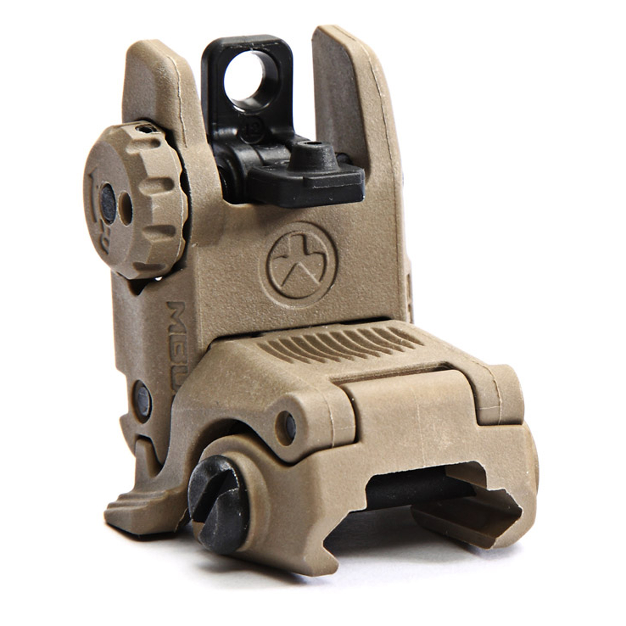 Magpul MBUS AR15 Sight Rear FDE view 3