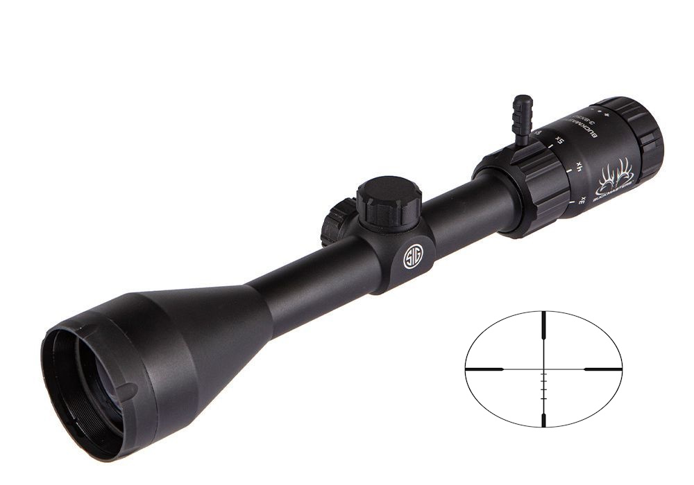 Sig Sauer Buckmasters Rifle Scope 3-9X50mm 1" SFP BDC Black