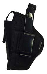 Bulldog FSN3 Extreme OWB Black Nylon Belt Loop/Clip Compatible w/Taurus Millennium Fits 2.50-3.75" Barrel Ambidextrous