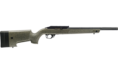 Bergara Rifles BXR001 BXR 22 LR 10+1 16.50" Matte Blued Fluted Chromoly Steel Barrel, Matte Blued Aluminum Receiver, Black Speckled Green Synthetic Stock, Right Hand