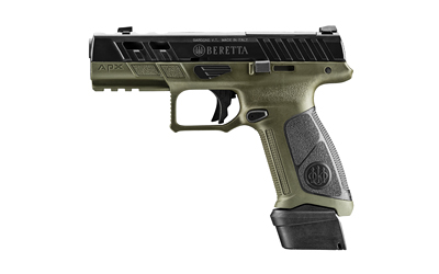 Beretta USA JAXA1F921PTODG APX A1 Full Size Frame 9mm Luger 21+1 4.25" Ported Barrel, OD Green Steel Optic Ready/Ported/Serrated Slide, Polymer Frame w/Picatinny Rail, Textured Grip, Ambidextrous