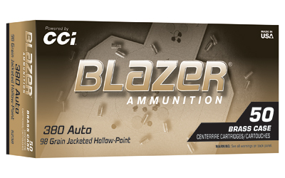 CCI Ammunition CCI 380 98GR BLZBRSS JHP 50RD 380 Auto - Purp view 3