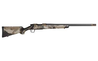 Christensen Arms 801-060082-00 Ridgeline FFT Full Size 22 Creedmoor 4+1 20" Carbon Fiber Threaded Barrel. Burnt Bronze Cerakote Steel Drilled & Tapped Receiver. Barren Dune Camo Fixed Carbon Fiber Sto