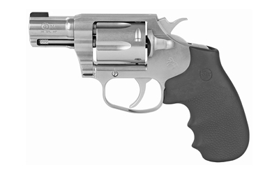 Colt Mfg COBRASB2BB Cobra 38 Special 6 Shot 2" Brushed Stainless Steel Barrel & Cylinder, Matte Stainless Frame, Black Hogue Rubber w/Finger Grooves Grip