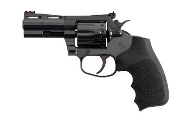 Colt Mfg KCOBRA22-BP3RFO King Cobra Target 22 LR 10rd Shot 3" Blued Vent Rib Barrel, Blued Carbon Steel Cylinder & Frame, Black Hogue Overmolded Grip, Exposed Hammer