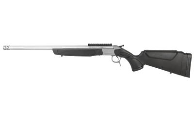 CVA CR4439S Scout Takedown 35 Whelen 1rd 22" Stainless Fluted Threaded Barrel, Stainless Steel Receiver w/Picatinny Rail, Adj Comb & LOP Black Synthetic Stock