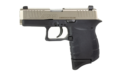 Diamondback DB0200P021 DB9 Gen4 Micro-Compact Frame 9mm Luger 6+1, 3.10" Stainless Steel Barrel, Nickel Boron Serrated Stainless Steel Slide, Black Polymer Frame Black & Grip
