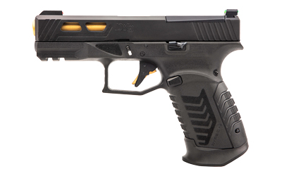 Derya Firearms DY9GUS DY9 9mm Luger 15+1 4.02" Gold TiN Steel Barrel, Black Nitride Optics Ready/Serrated Alloy Steel Slide, Black Polymer Frame w/Accessory Rail, Black Interchangeable Backstrap Grip