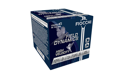 Fiocchi High-Velocity Hunting Load .410 ga 3" MAX 11/16 oz #6 1140 fps 25/rd