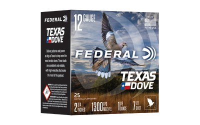 FED TX DOVE 12GA 2.75" 1 1/8OZ #7.5