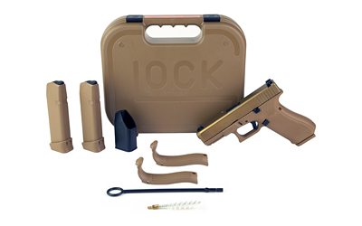 Glock PV1950703X G19X V Standard Frame 9mm Luger 17+1 4.02" Black GMB Barrel, Coyote nPVD Steel Serrated Slide & Polymer Frame, Textured Polymer Grip, Ambidextrous