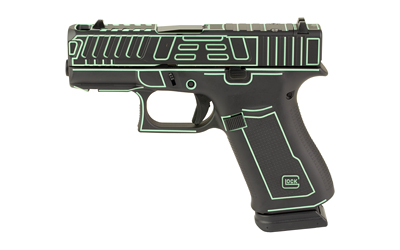 GLOCK 43X 9MM 15RD OUTLANDER BLUE