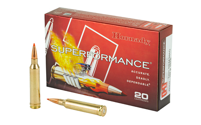 Hornady 80633 Superformance 7mmRemMag 162gr Super Shock Tip 20 Per Box/10 Case